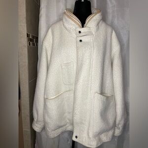 VINTAGE Union Bay wool oversized coat cream XL​​​​​​​​​​​​​​​​​​​​​​​​​​​